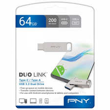 فلش پی ان وای تایپ سی FLASH PNY DUO LINK TYPE C 64GB